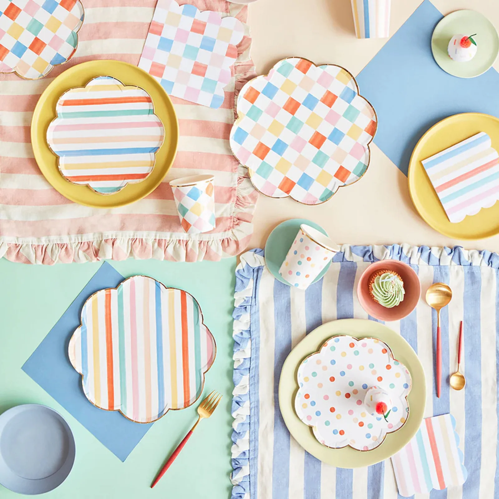 Meri Meri Colorful Pattern Small Napkins - Image 3