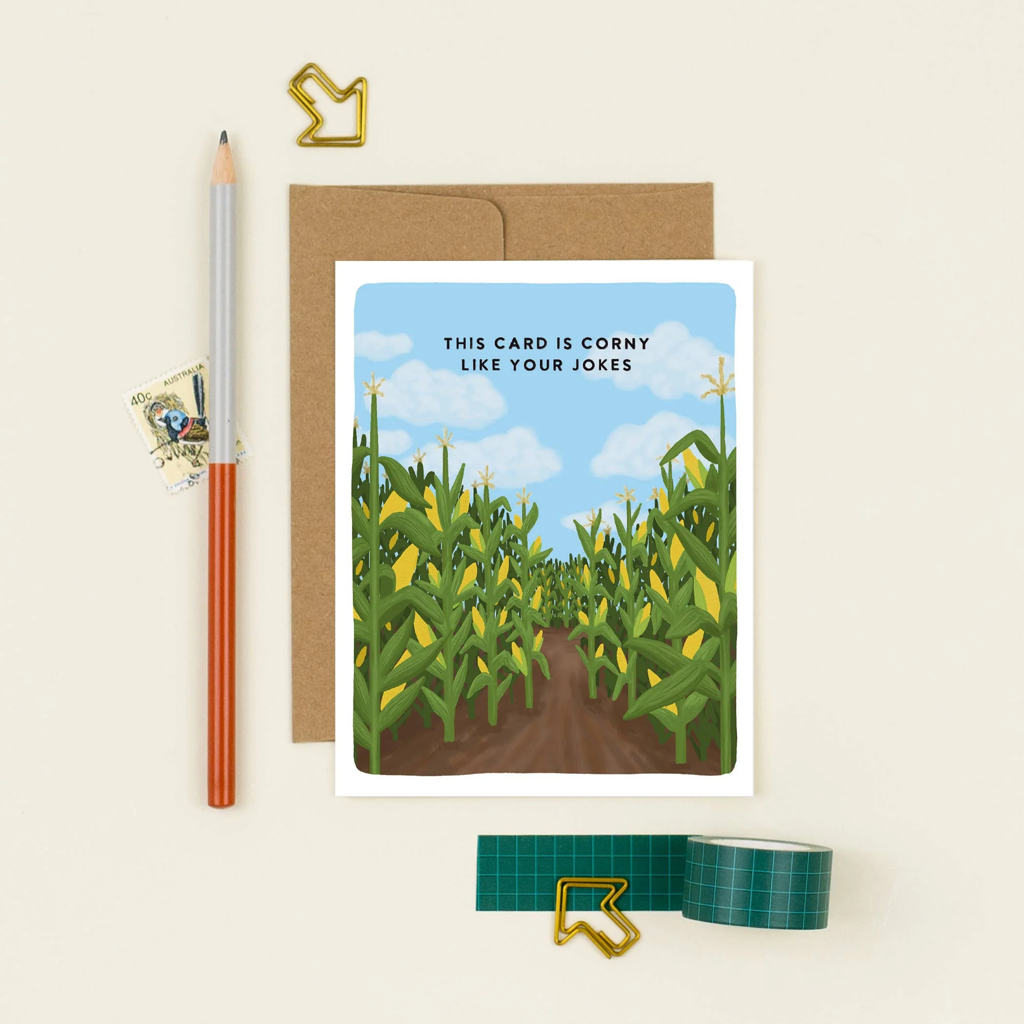 Corny Like Your Jokes - Father's Day Card - Image 2