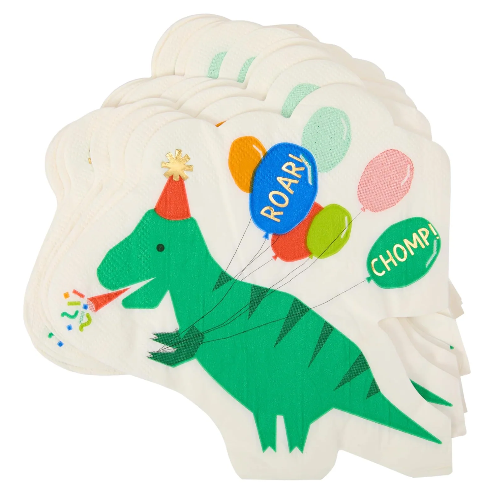 Dino Party Die Cut Napkin - Image 2
