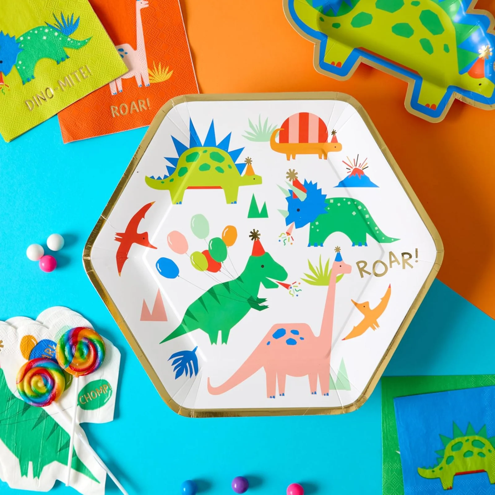 Dino Party Dinner Plate