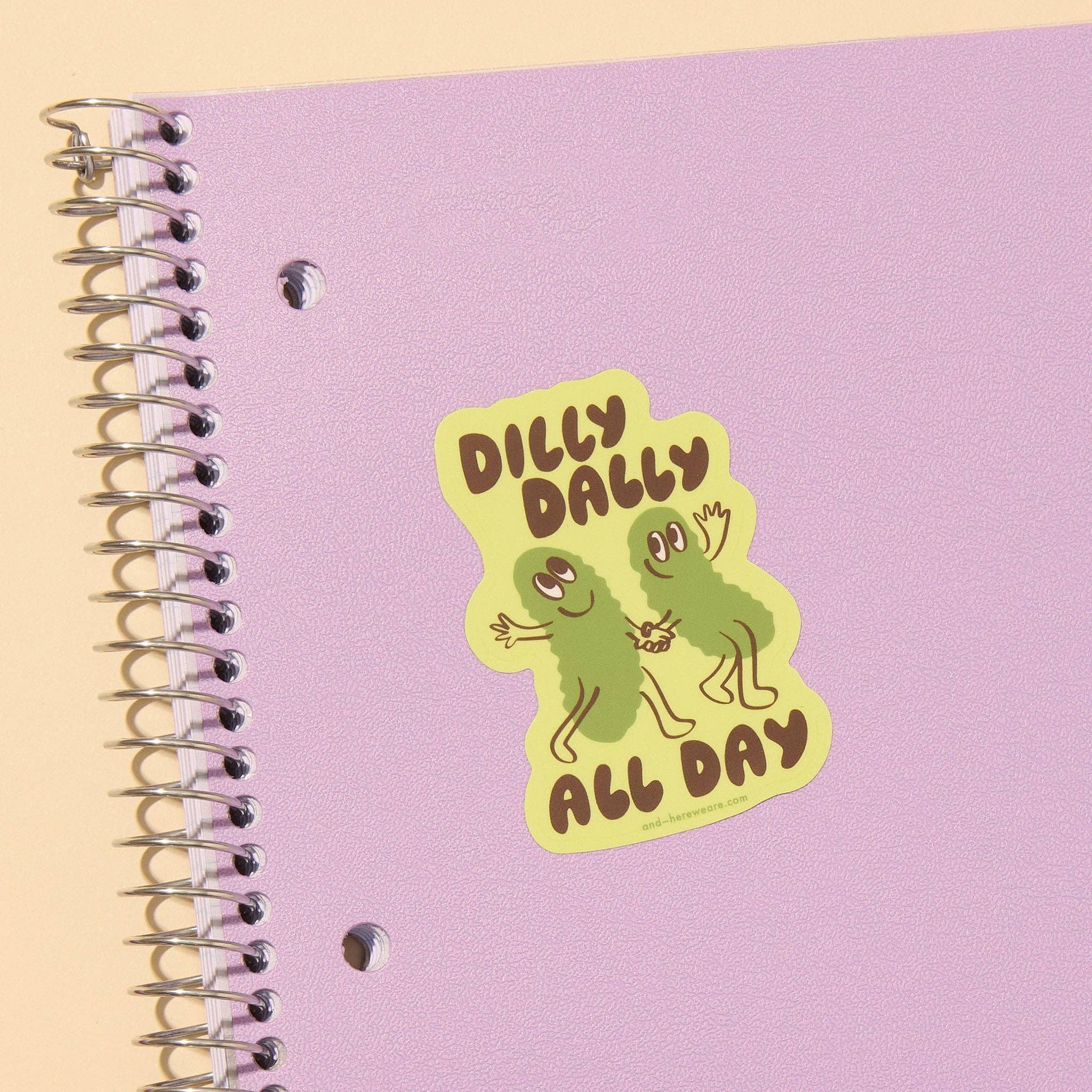 Dilly Dally Pickles Vinyl Sticker - Image 2