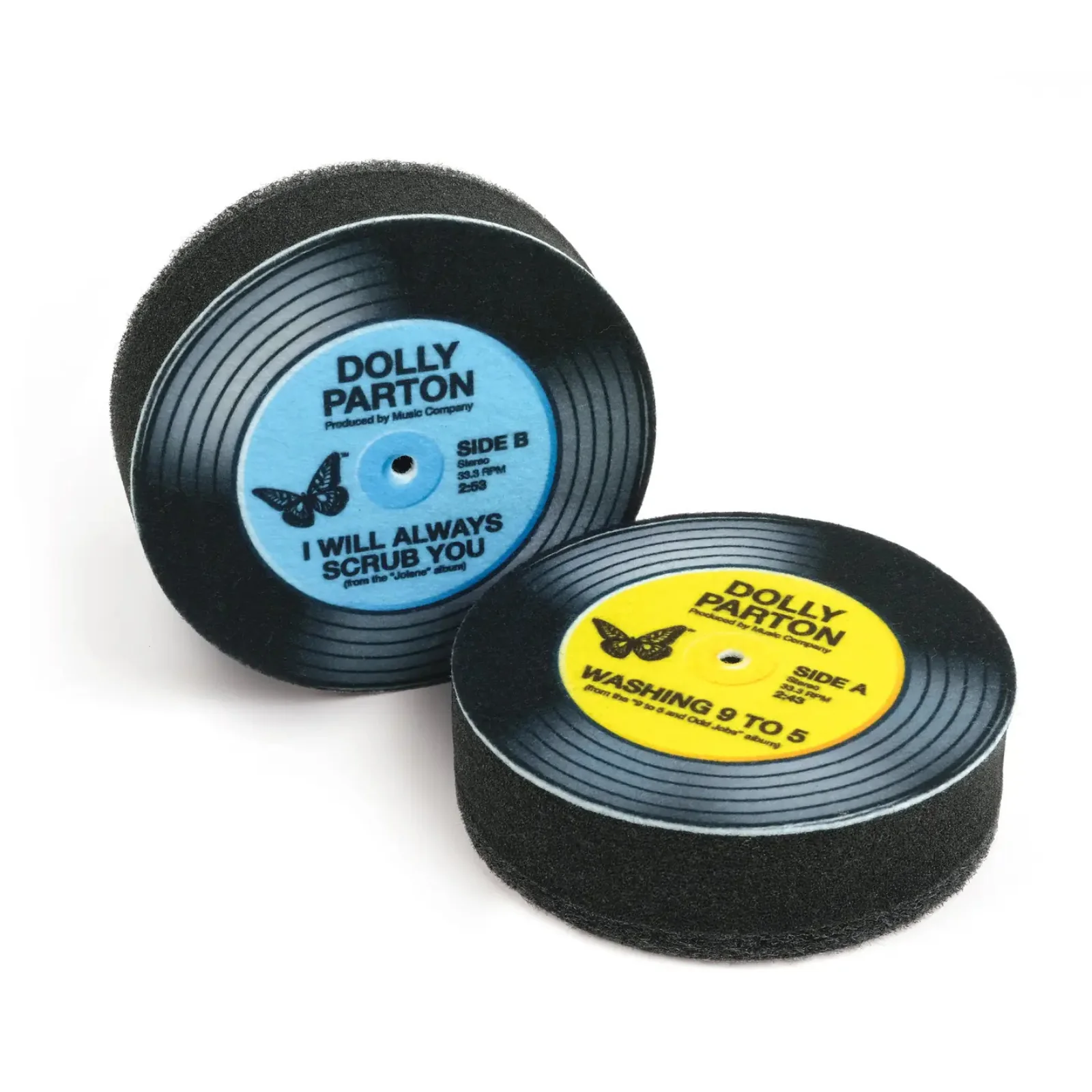 Fred & Friends Dolly Parton Record Sponges, Set of 2 - Image 2