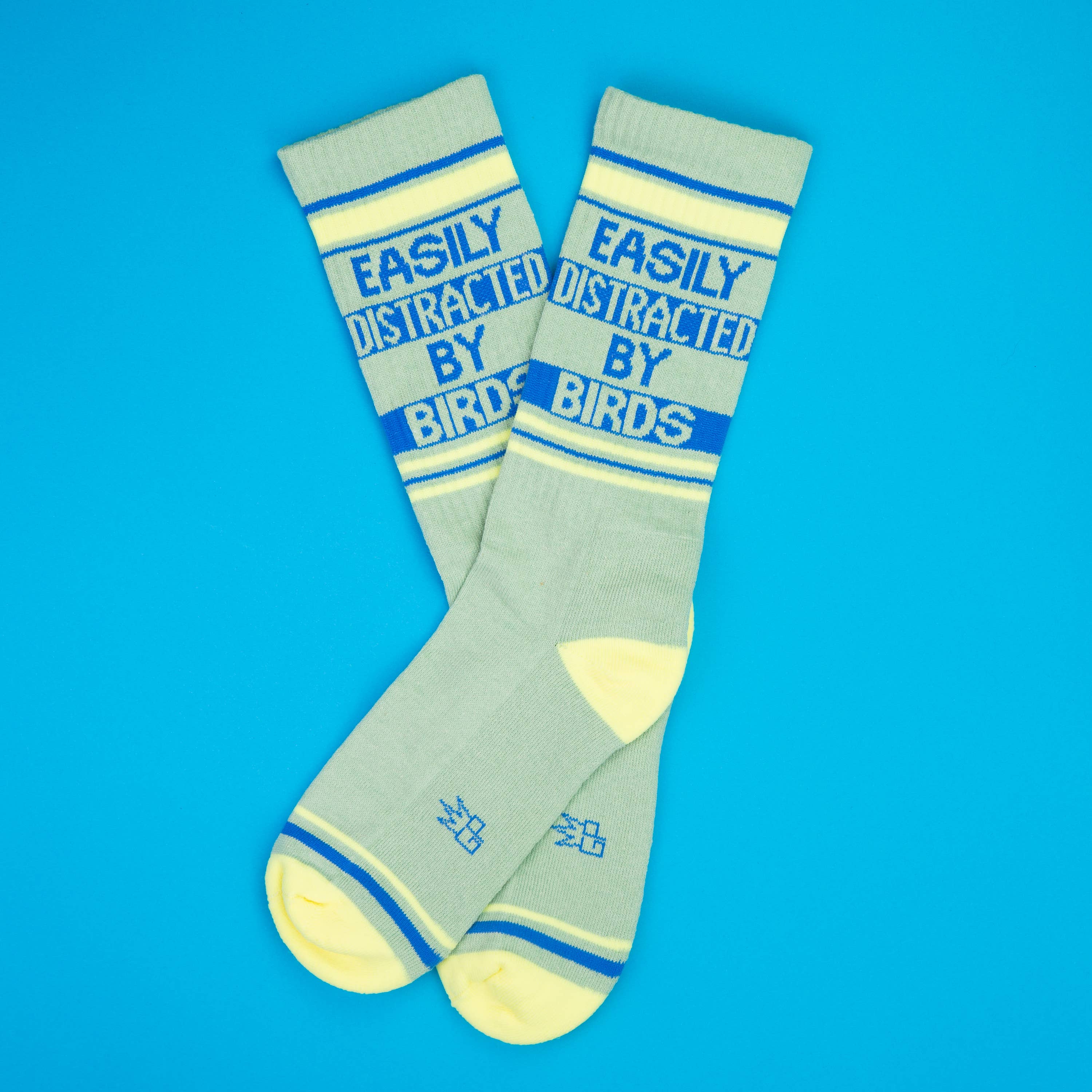 Gumball Poodle Gym Socks 'Easily Distracted By Birds' - Image 2