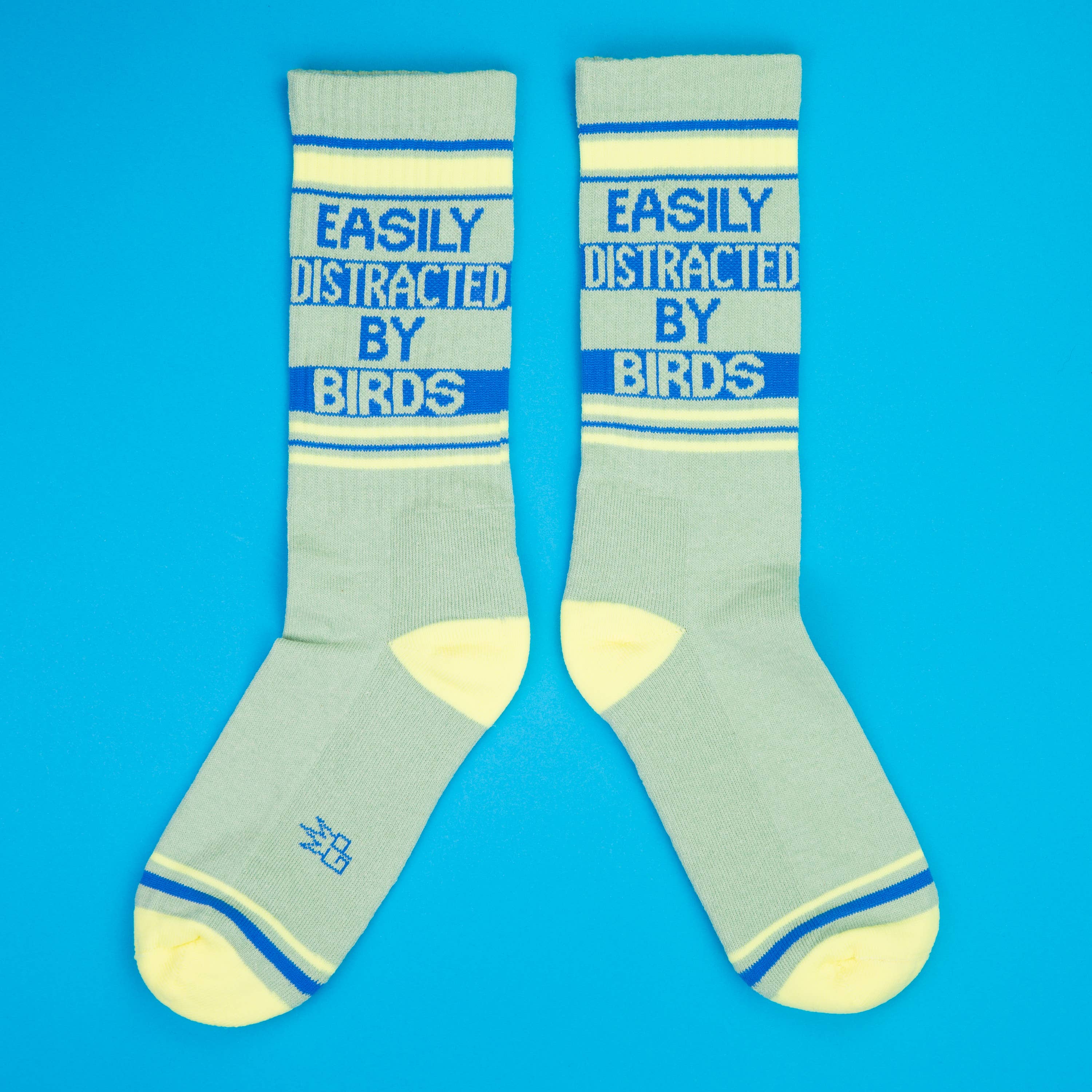 Gumball Poodle Gym Socks 'Easily Distracted By Birds' - Image 5