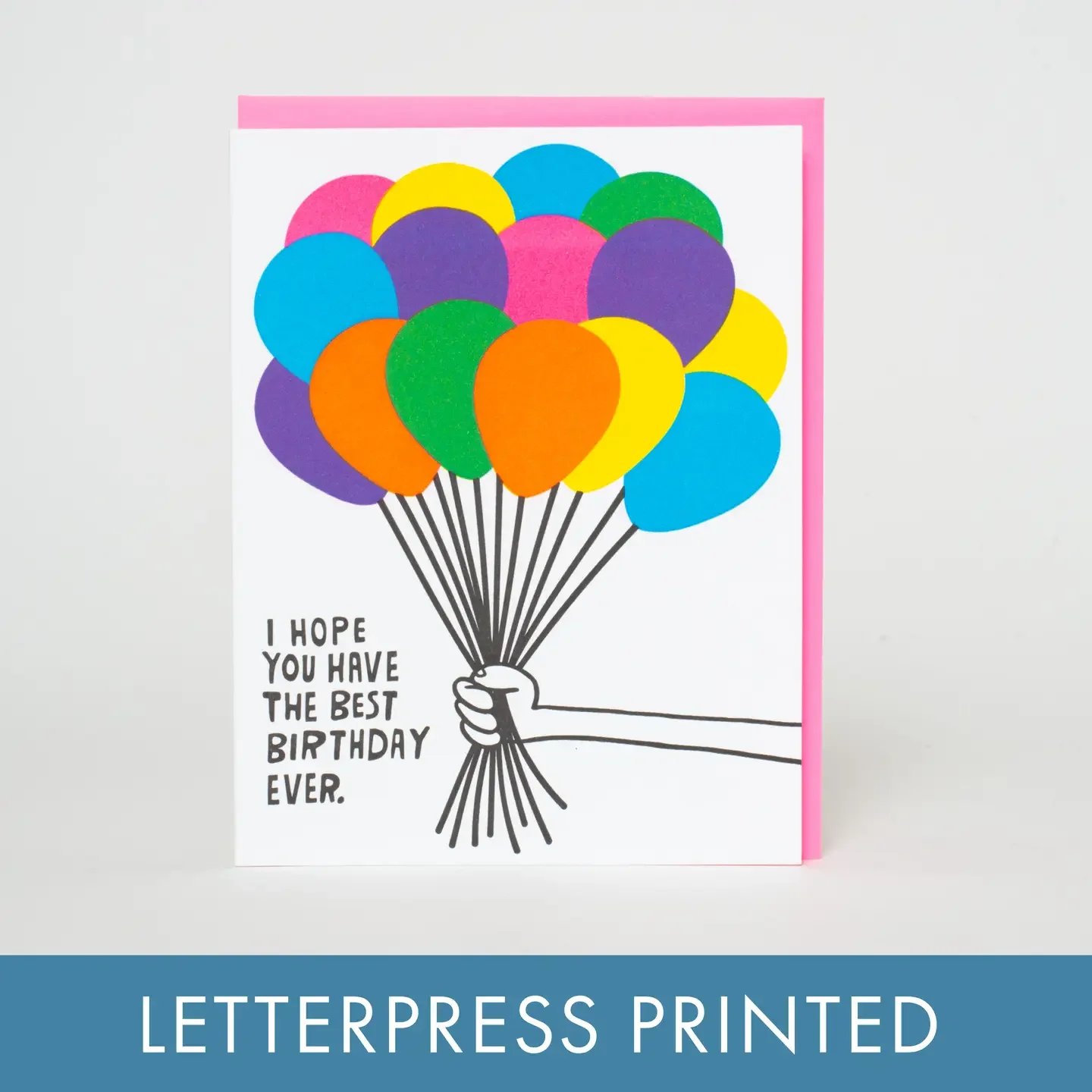 Birthday Card - Best Ever Balloons