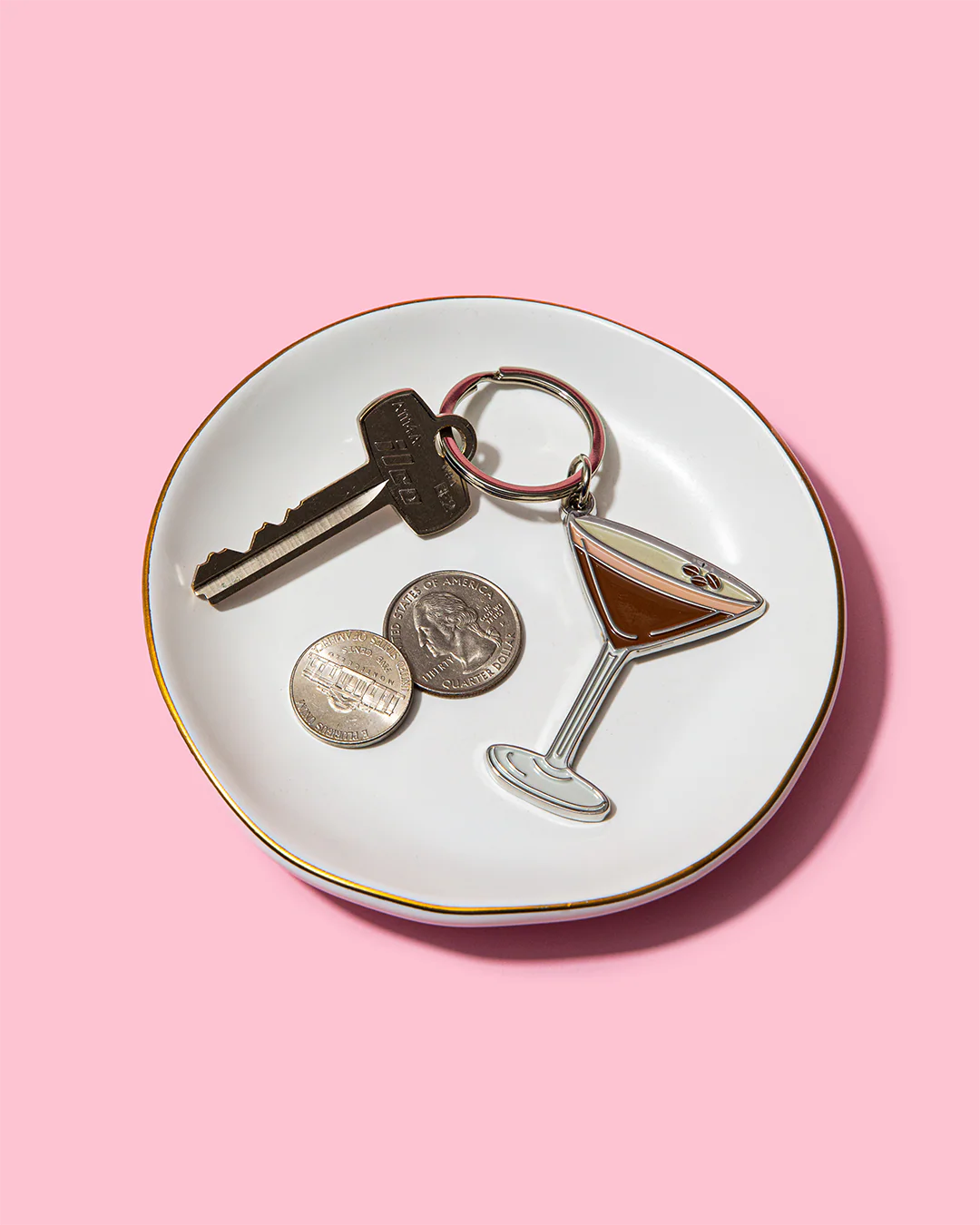 Espresso Martini Enamel Keychain - Image 3