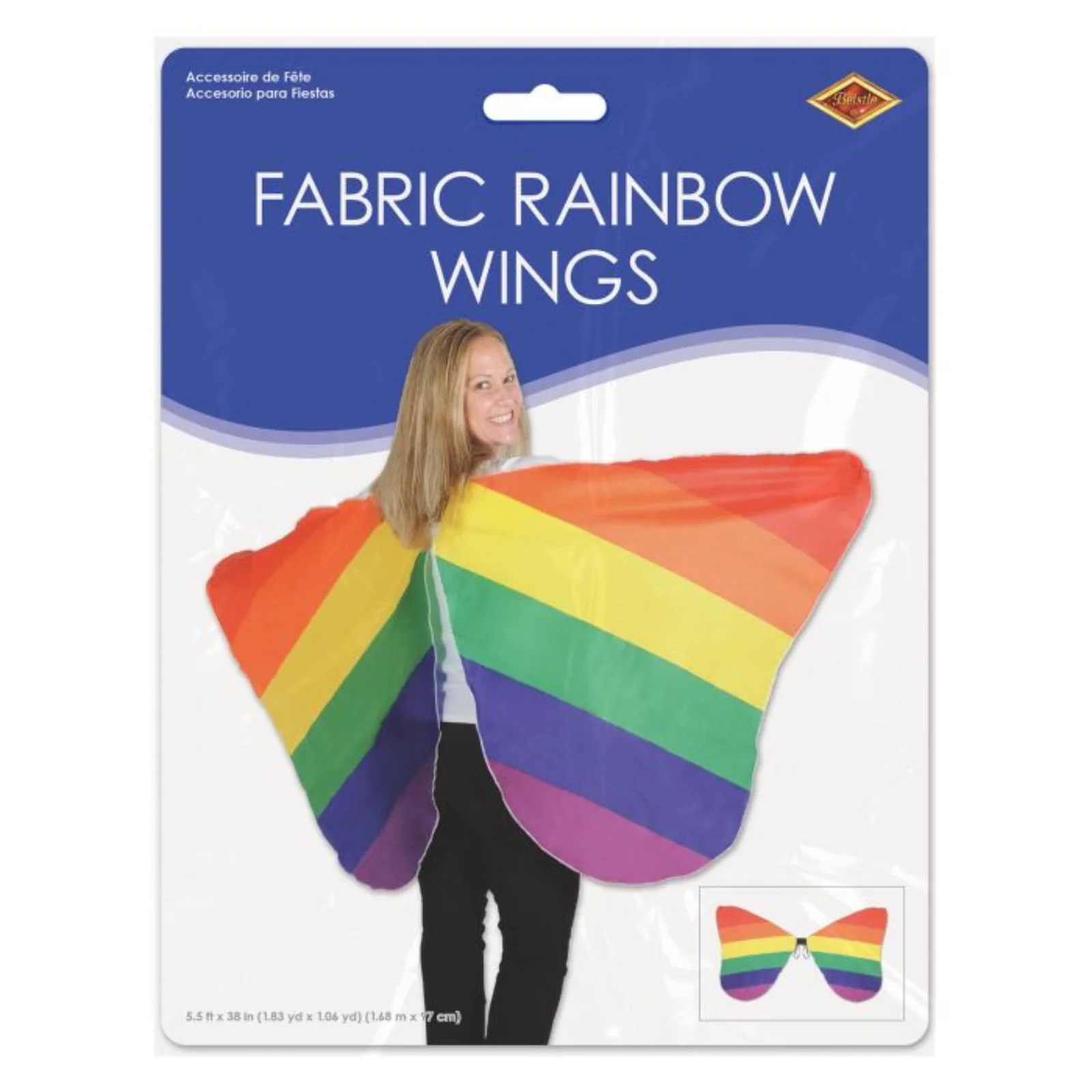 Fabric Rainbow Wings - Image 3
