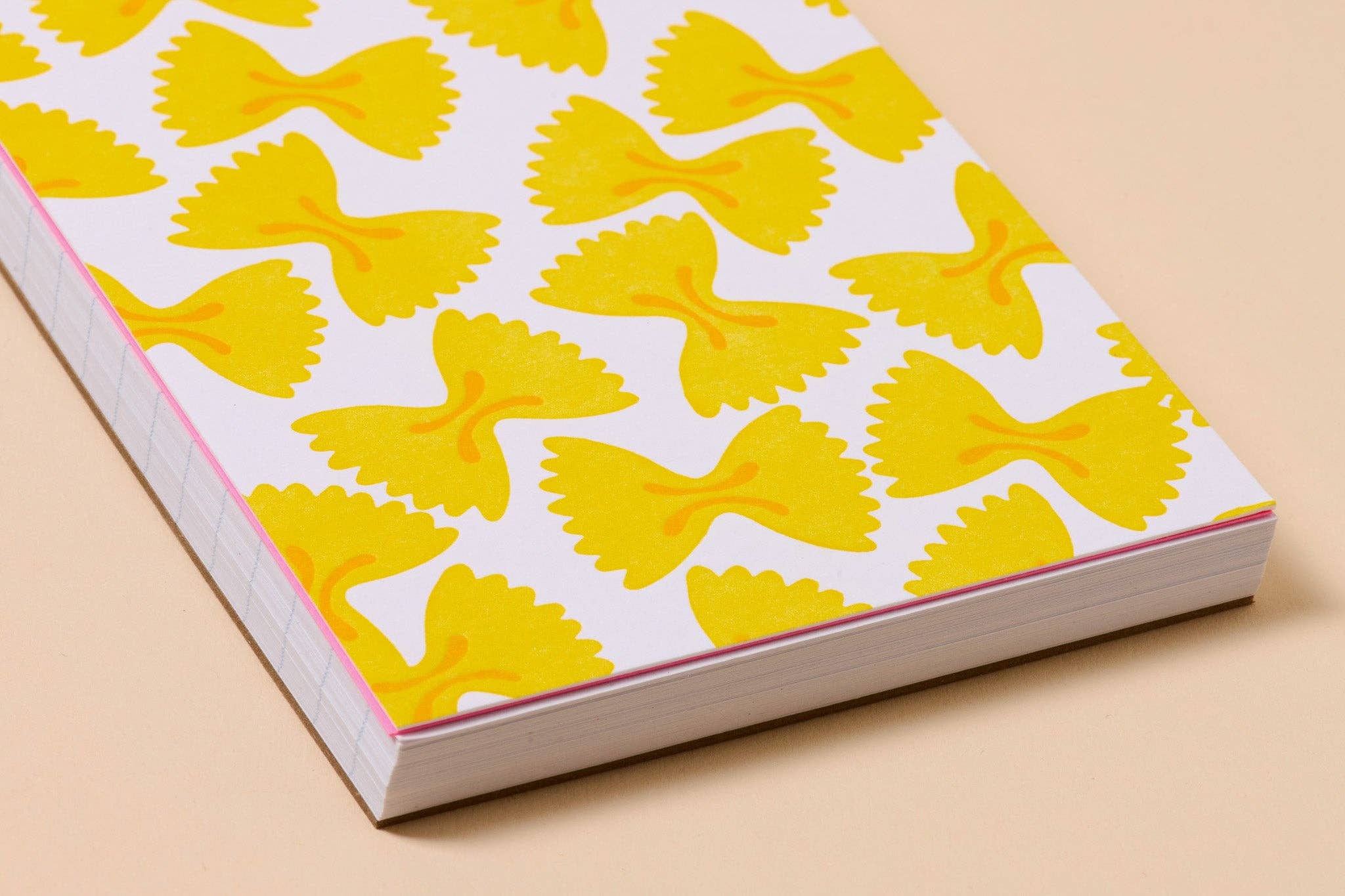Farfalle Bowtie Letterpress Spiral Pocket Size Notebook - Image 3