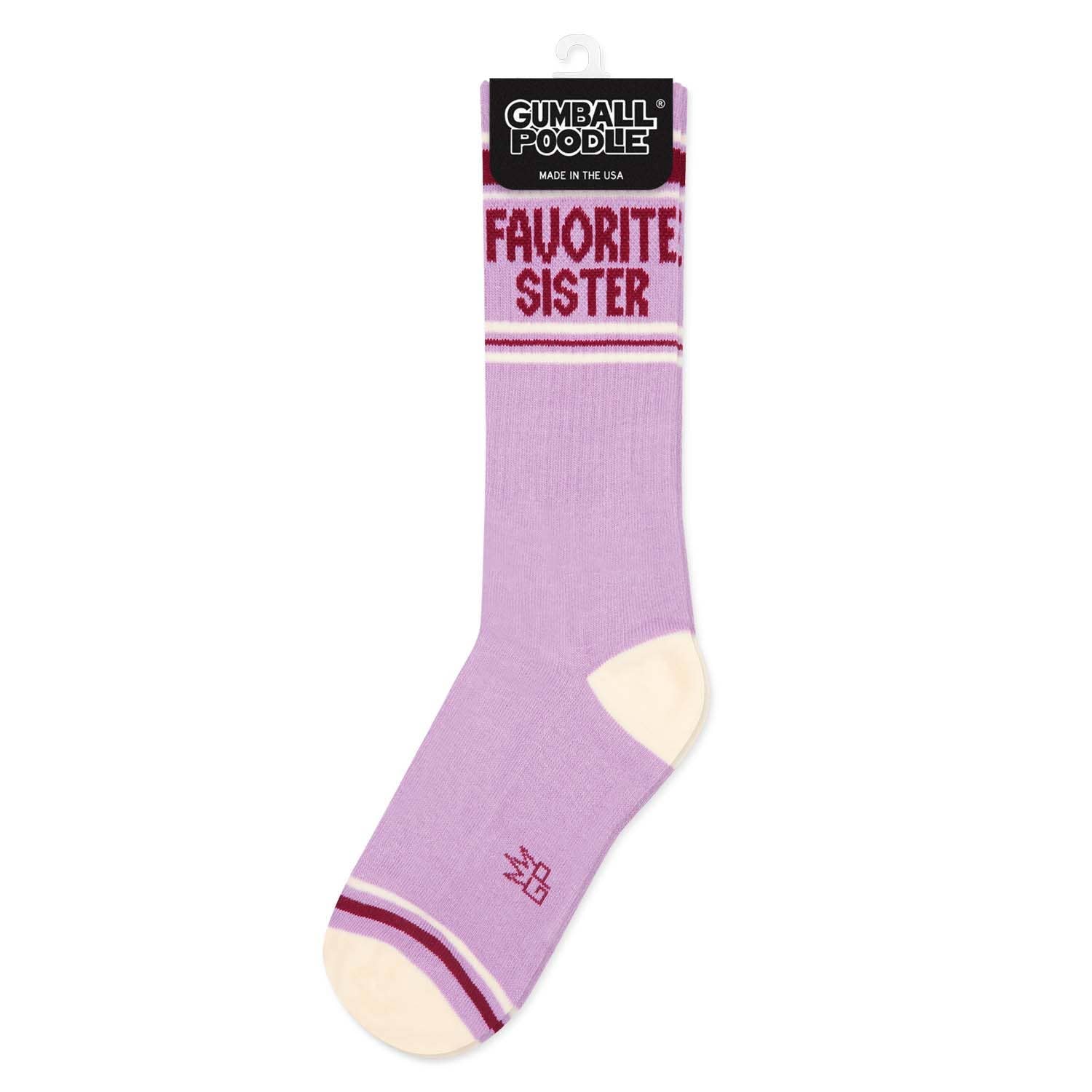 Gumball Poodle Gym Socks 'Favorite Sister' - Image 3