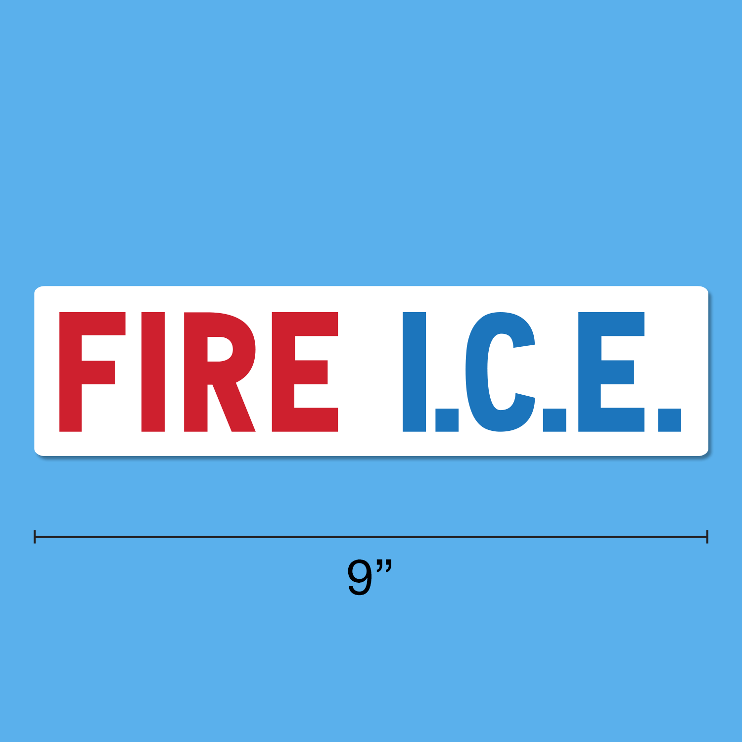 FIRE I.C.E. Sticker - Image 2