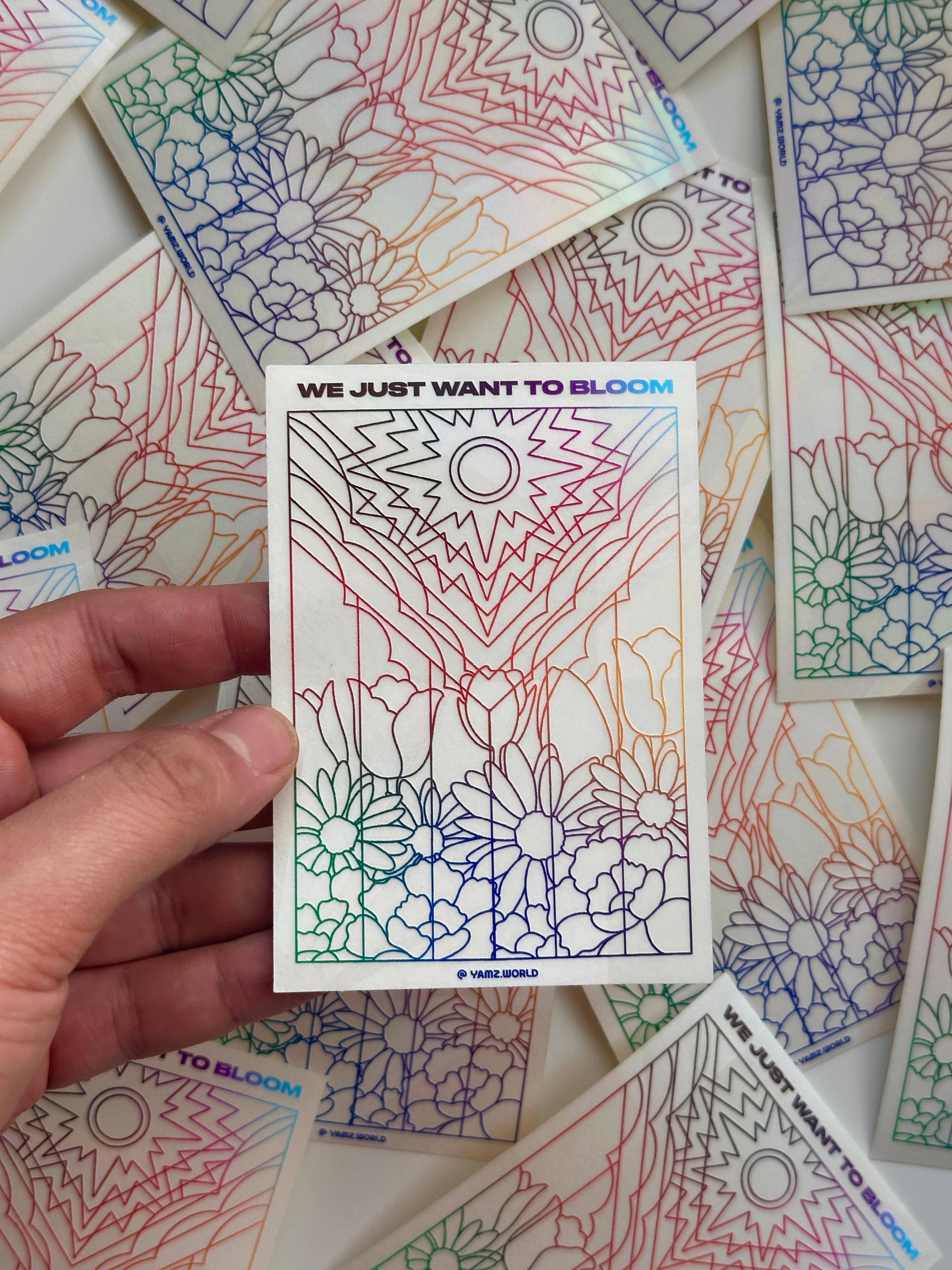 YAMS: World of Color Suncatcher - Flower Pride Flag