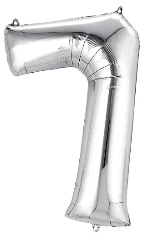 34" Jumbo Foil Number Balloon - Image 5
