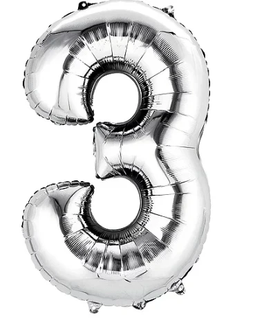 34" Jumbo Foil Number Balloon - Image 9
