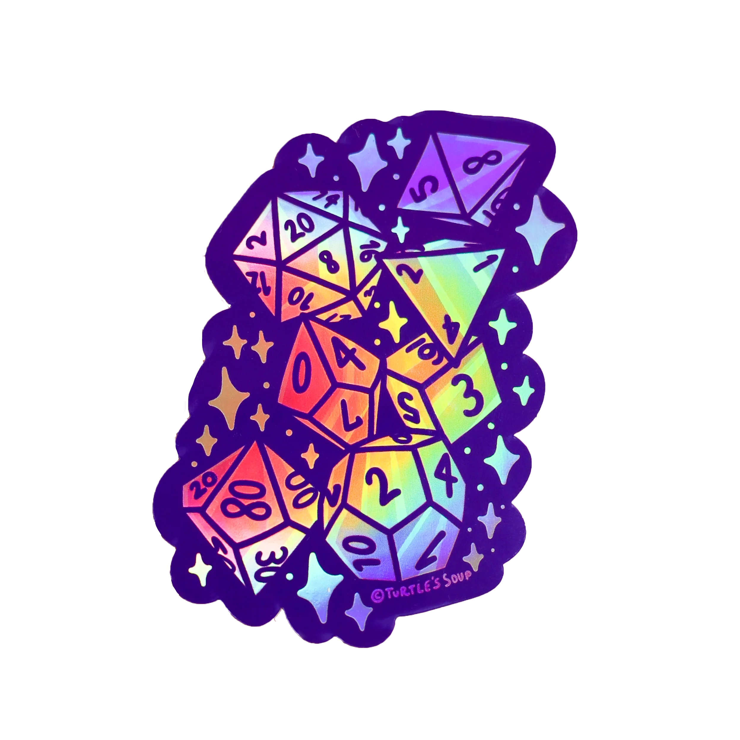 Dice Holographic Sticker - Image 2
