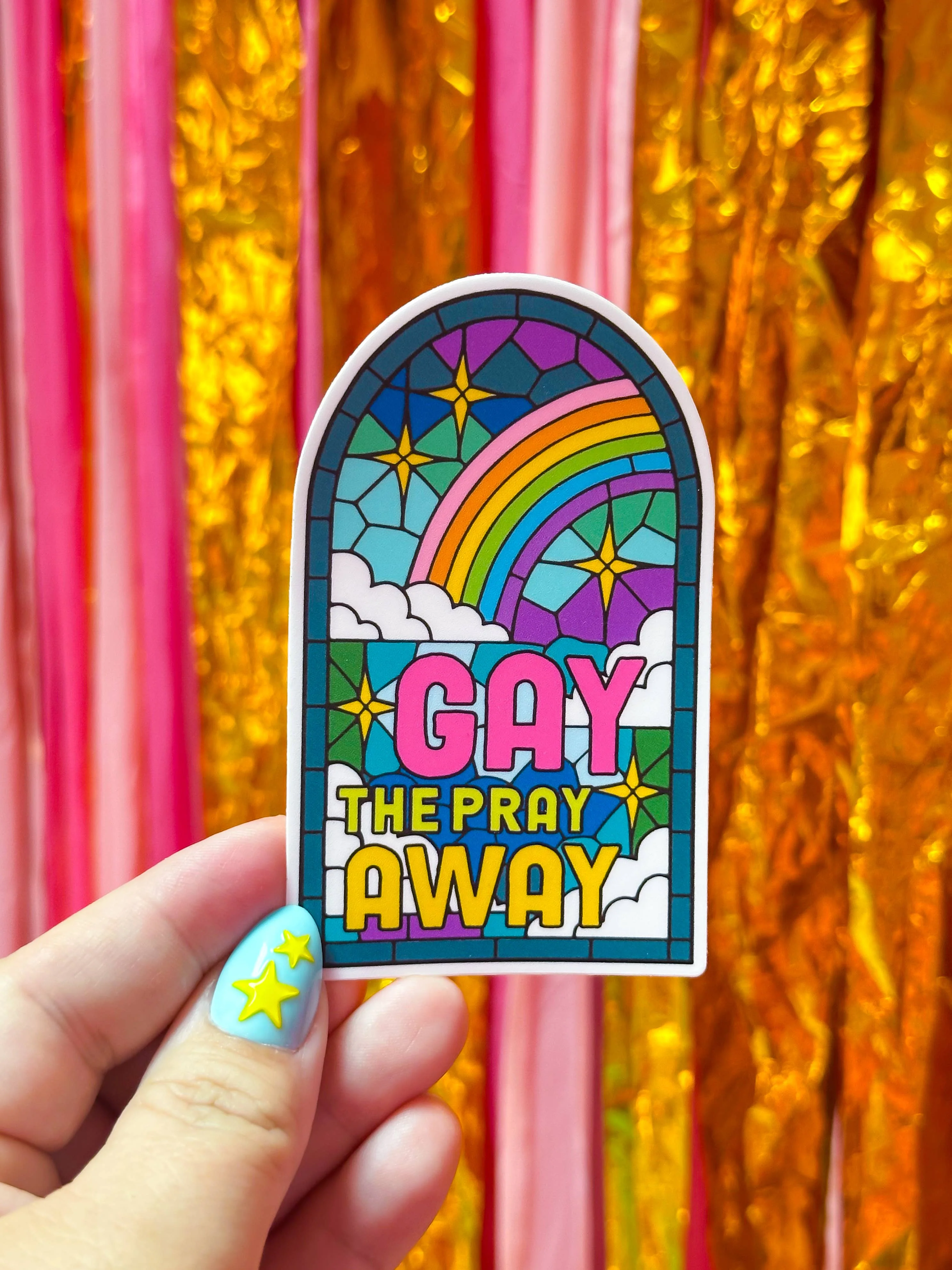 Gay the Pray Away Sticker - Image 2