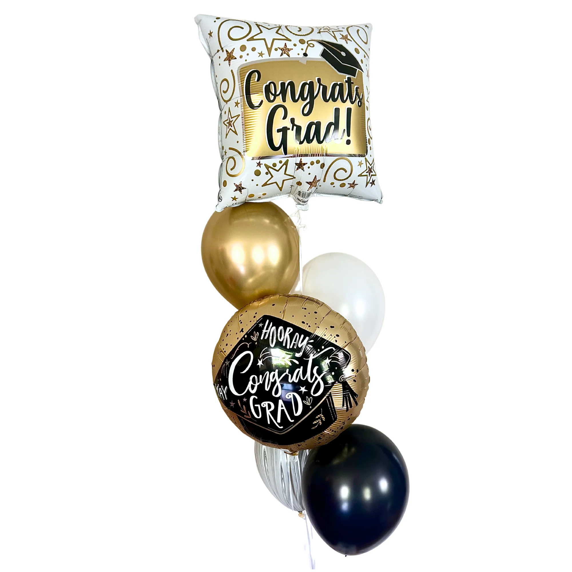 Golden Grad Graduation Balloon Bundle