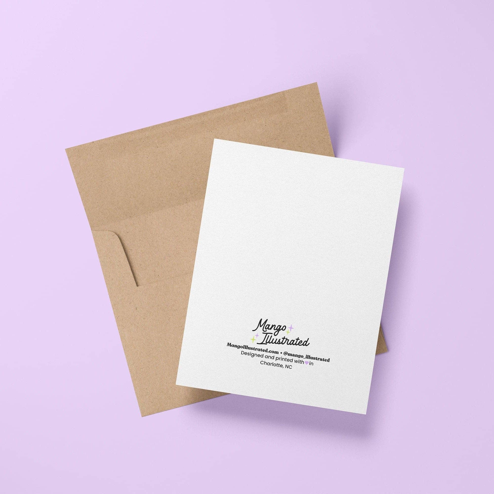 Good luck babe greeting card - Image 4