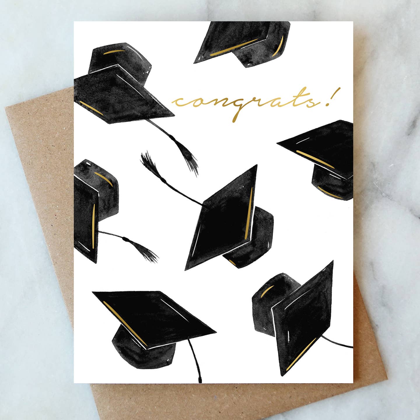 Mortarboard Toss Graduation Card