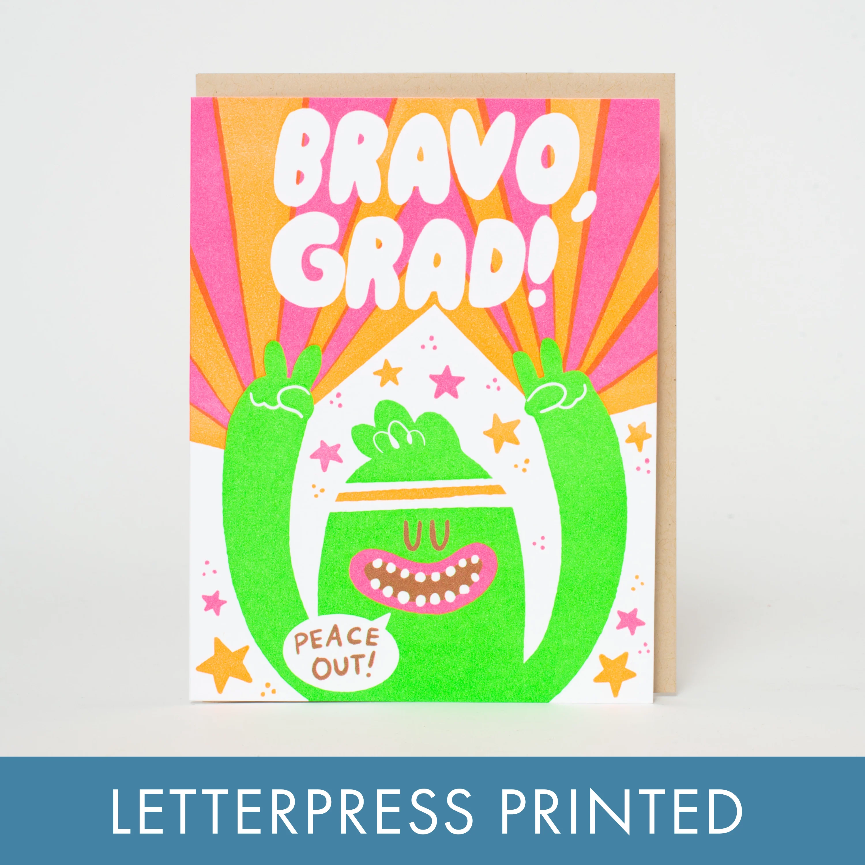 Bravo Monster Graduation Card