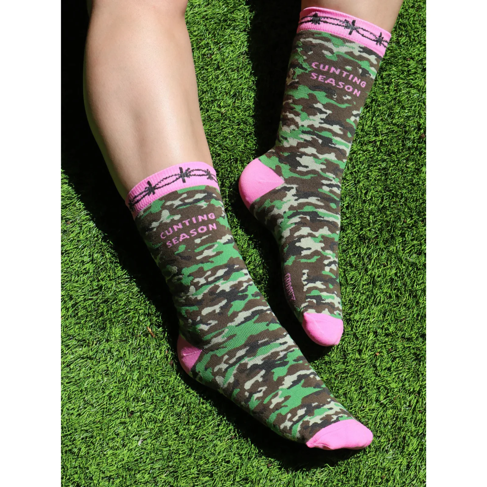 Groovy Things Co. Women's Crew Socks 'Cunting Season' - Image 2