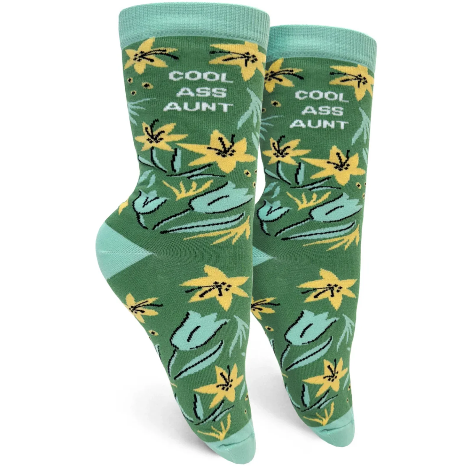 Groovy Things Co. Women's Crew Socks 'Cool Ass Aunt'