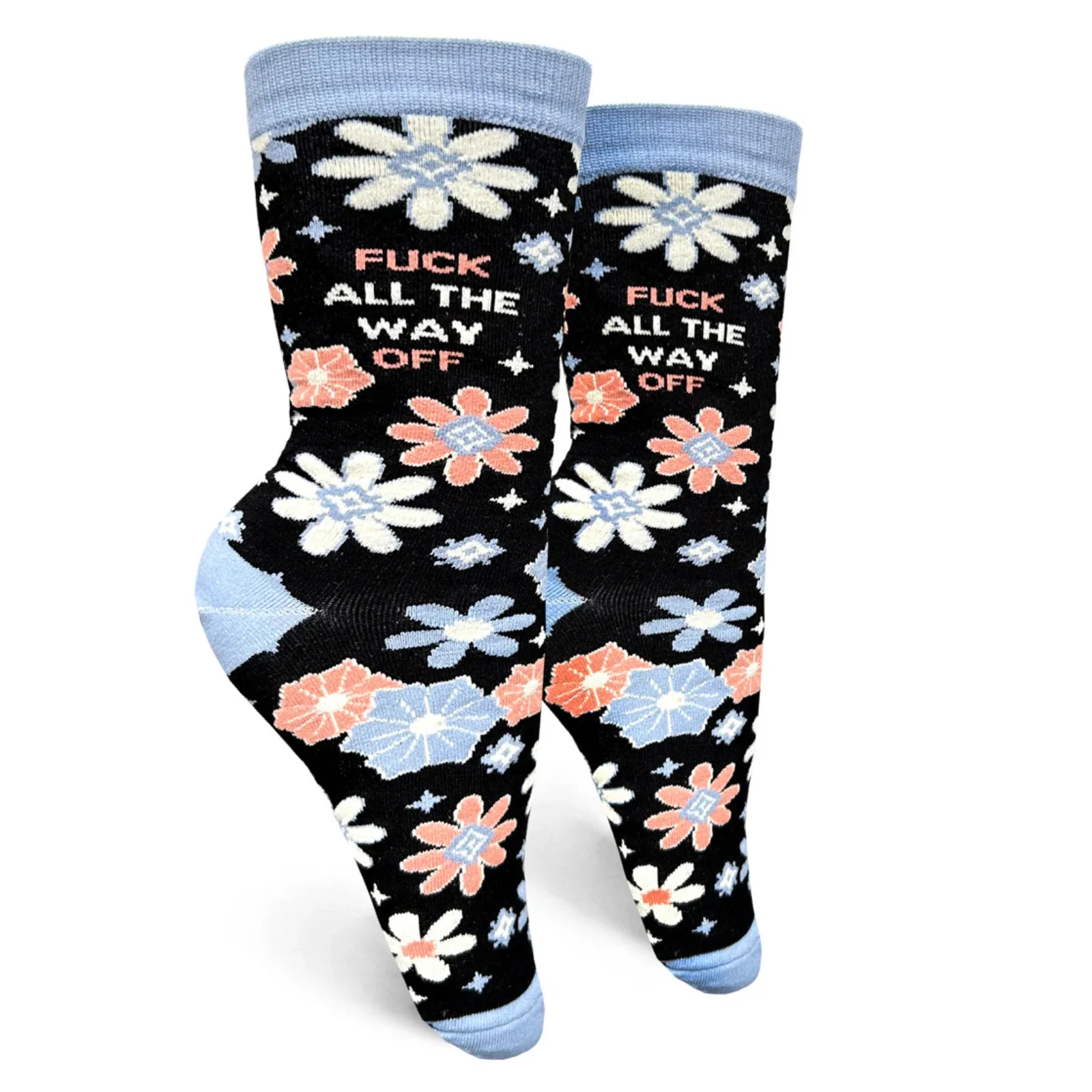 Groovy Things Co. Women's Crew Socks 'Fuck All The Way Off'