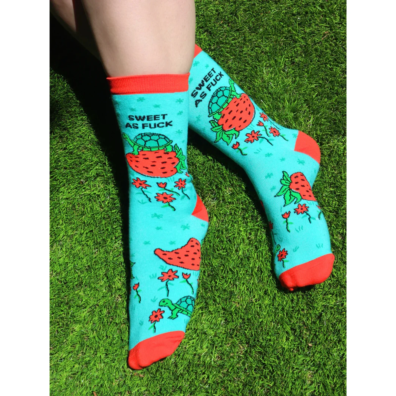 Groovy Things Co. Women's Crew Socks 'Sweet as Fuck' - Image 2