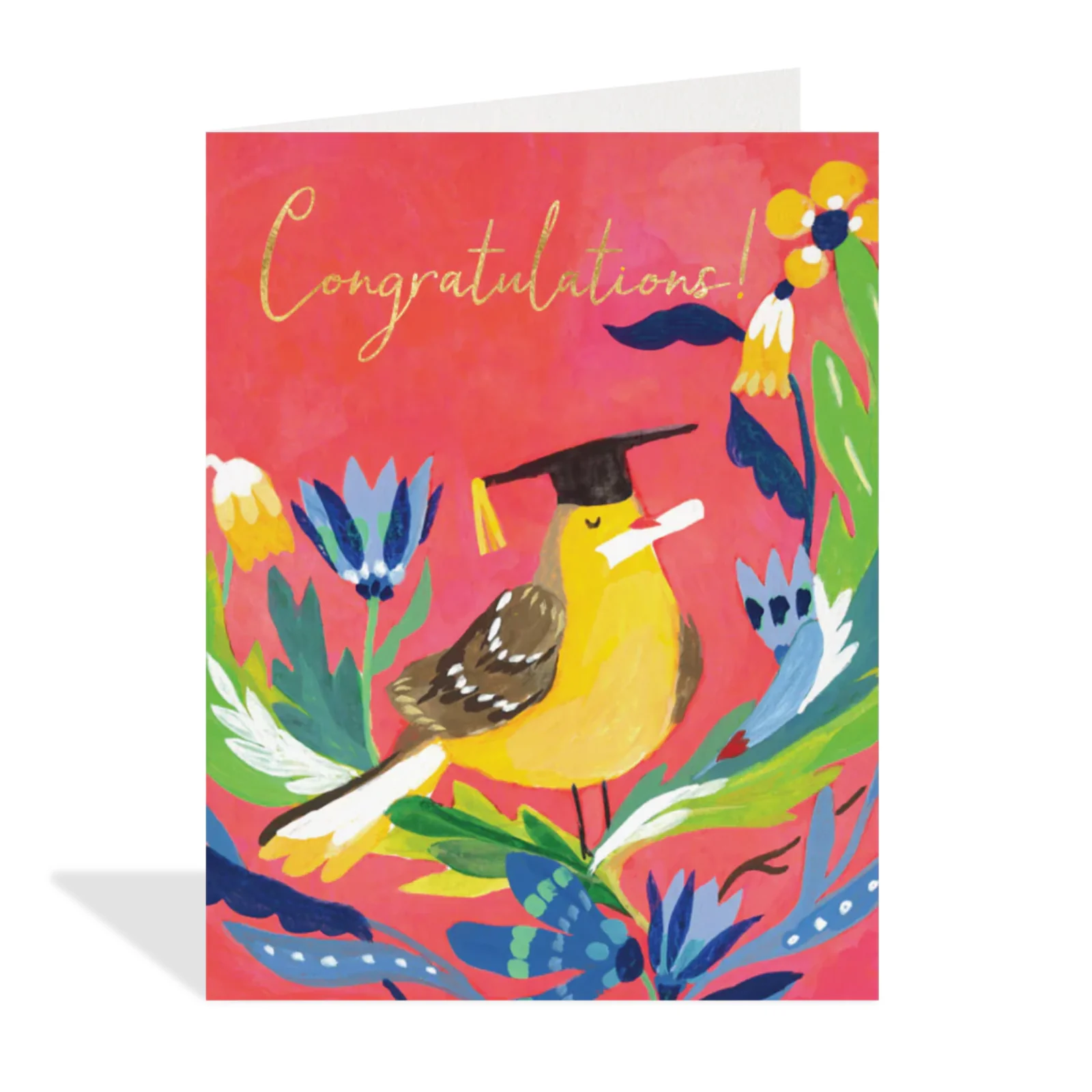 HalfPenny Postage Graduation Card - Gold Finch