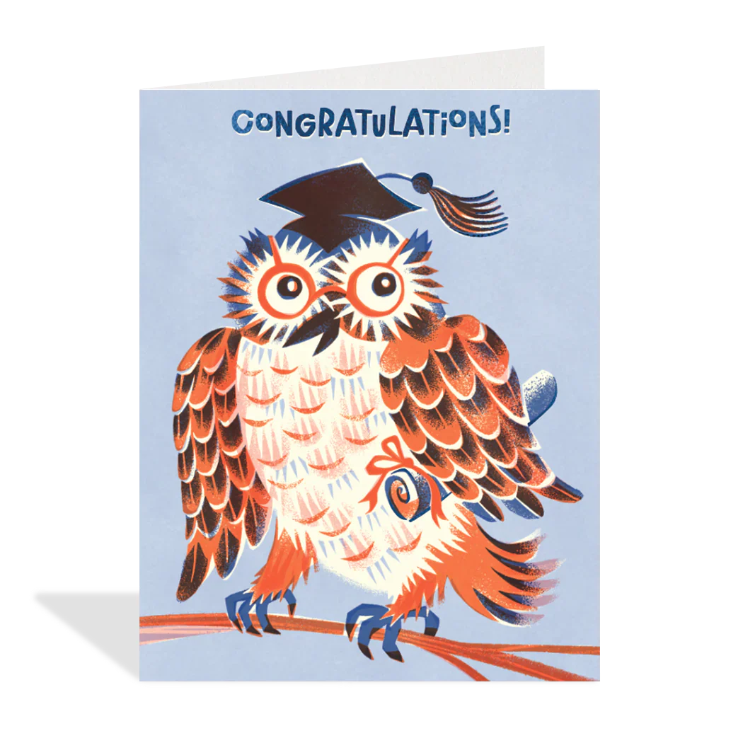 HalfPenny Postage Graduation Card -  Owl