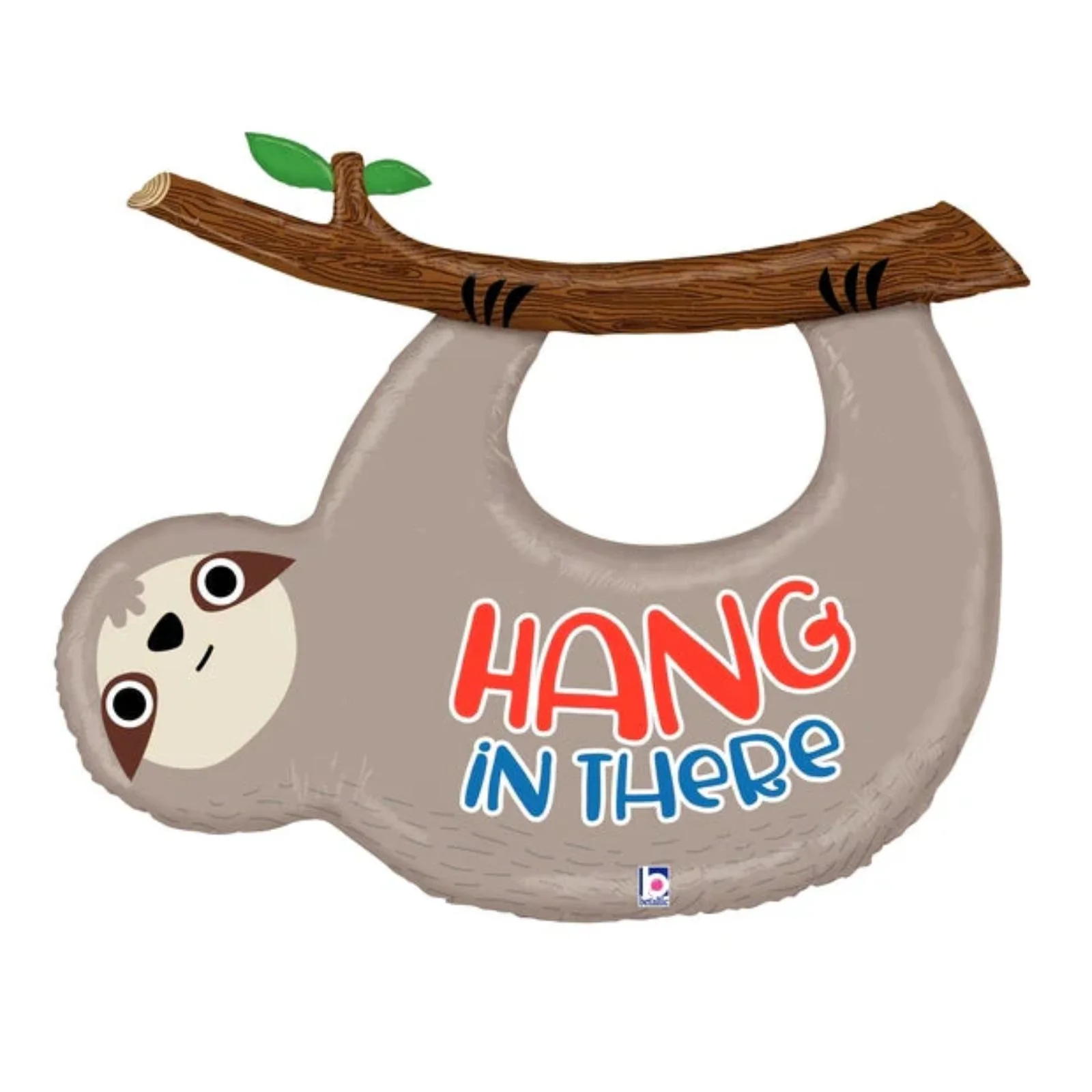 42" "Hang in There" Sloth Balloon