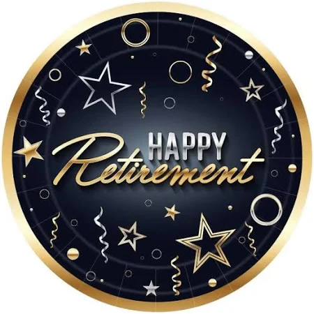 Happy Retirement 7" Side Plate