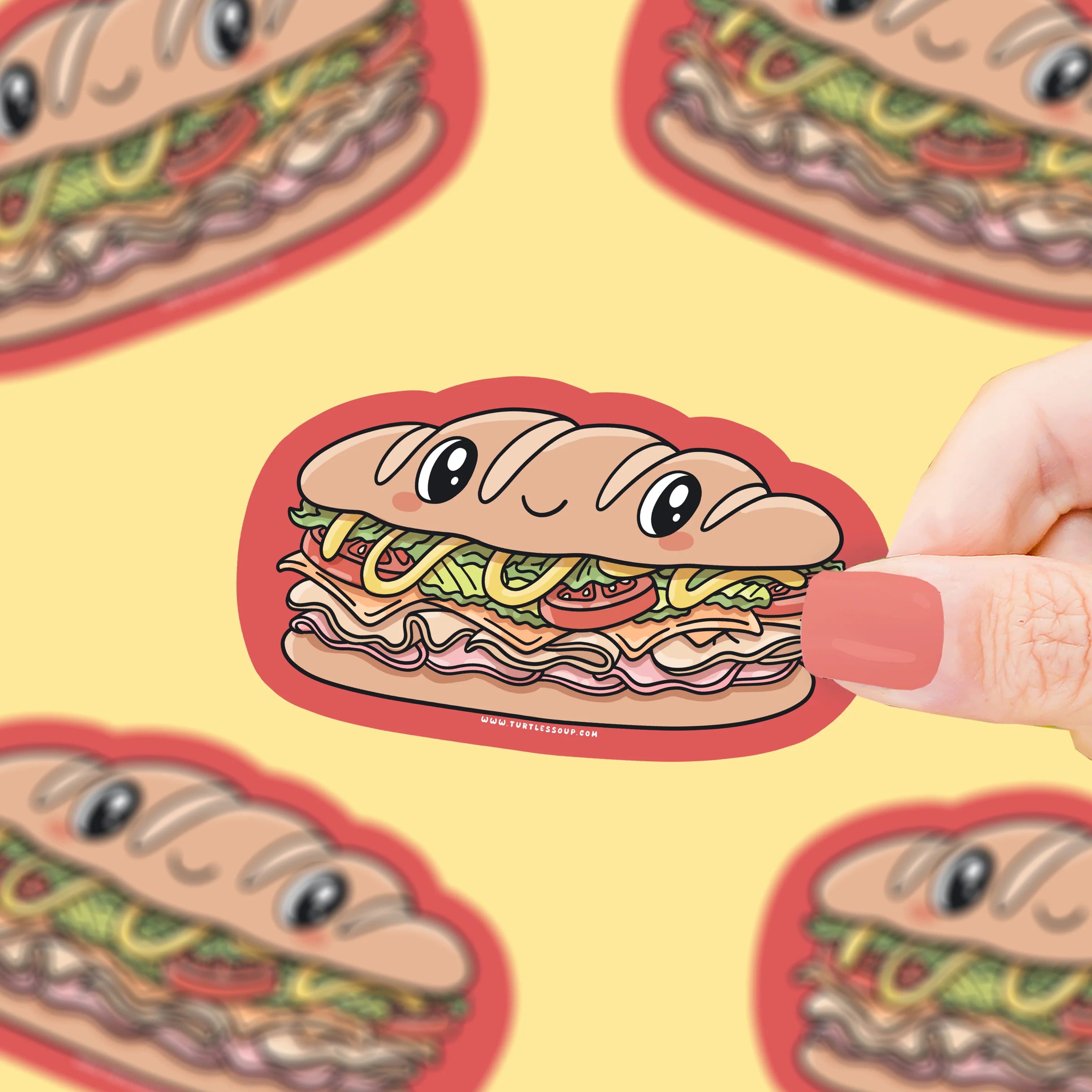 Happy Sandwich Sticker