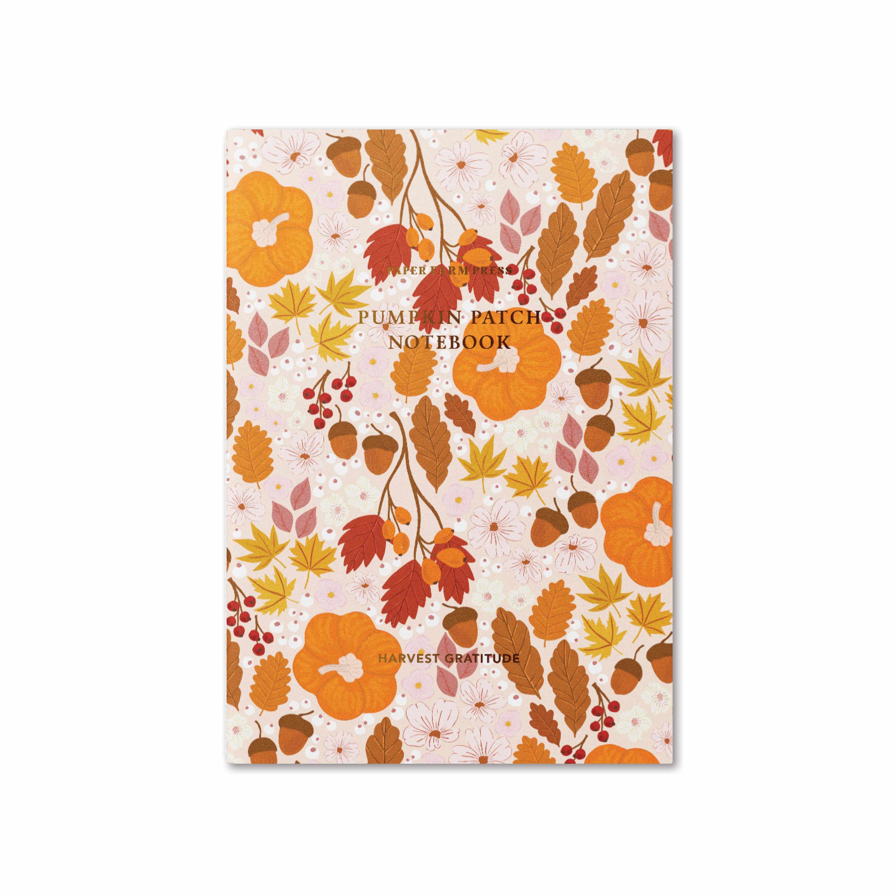 Harvest Gratitude Pumpkin Patch Stitched Notebook - Image 2