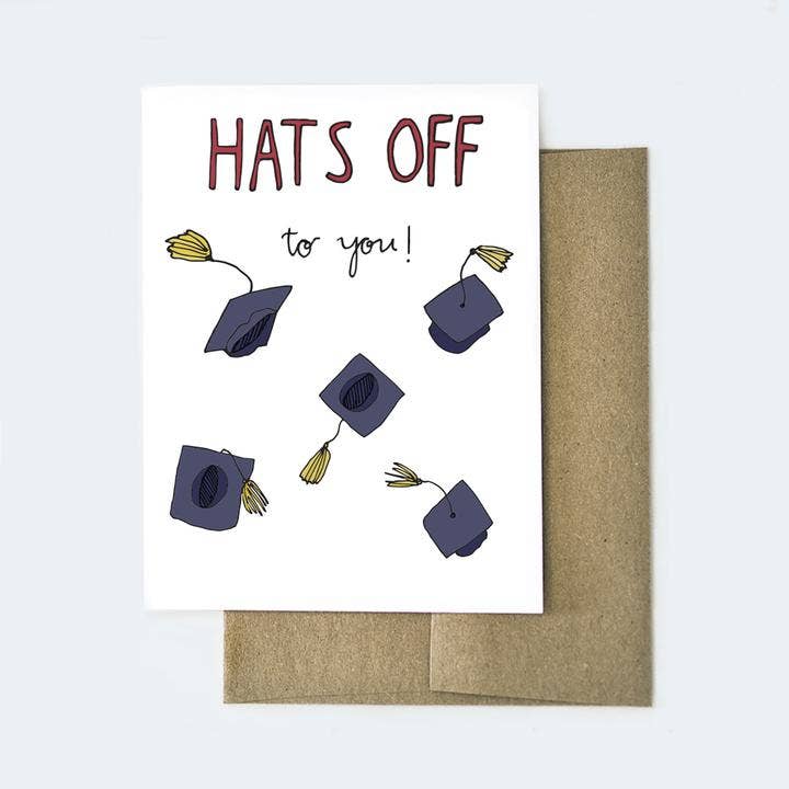 Hats Off Graduation Card