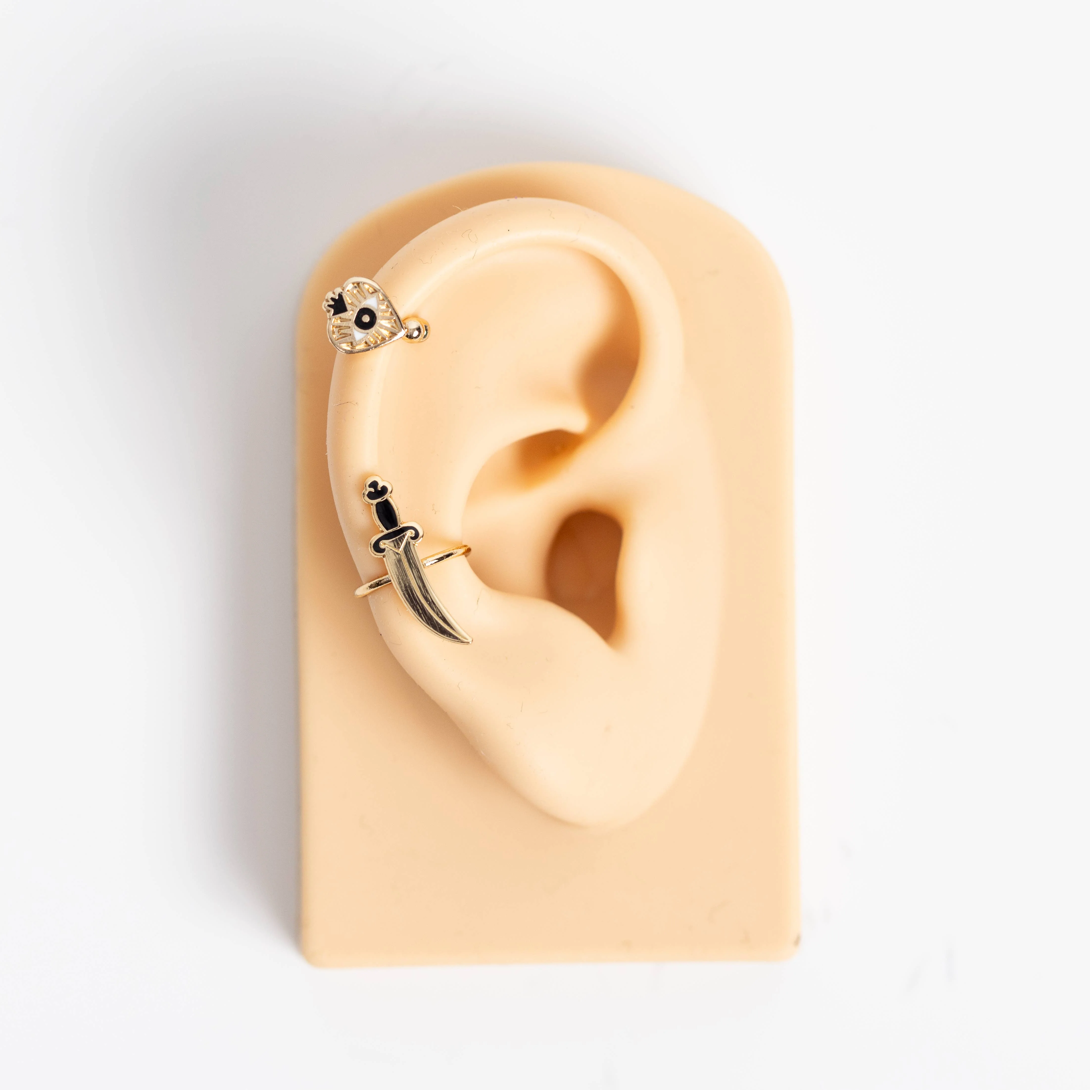 Heart & Dagger Ear Cuffs - Image 2