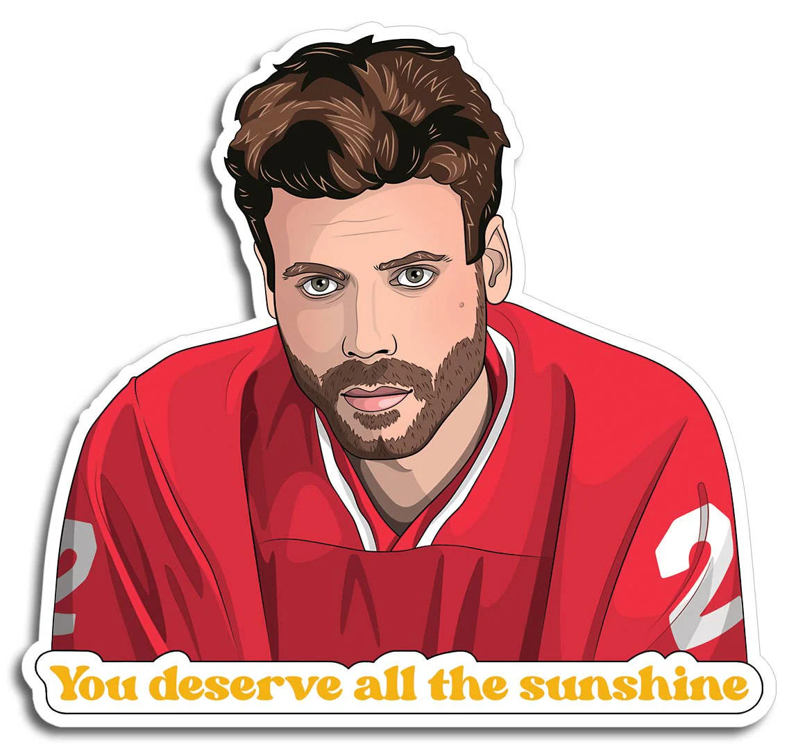 Heated Rivalry Sunshine Die Cut Sticker