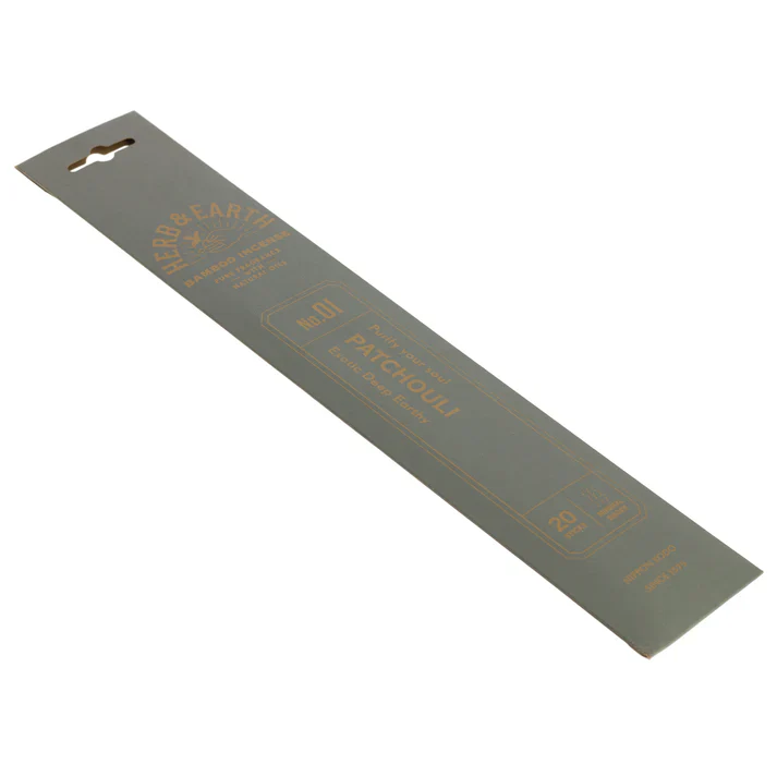 Herb & Earth Bamboo Incense 20pk: No.01 Patchouli - Image 2