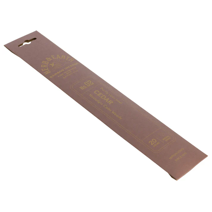 Herb & Earth Bamboo Incense 20pk: No.02 Cedar - Image 2