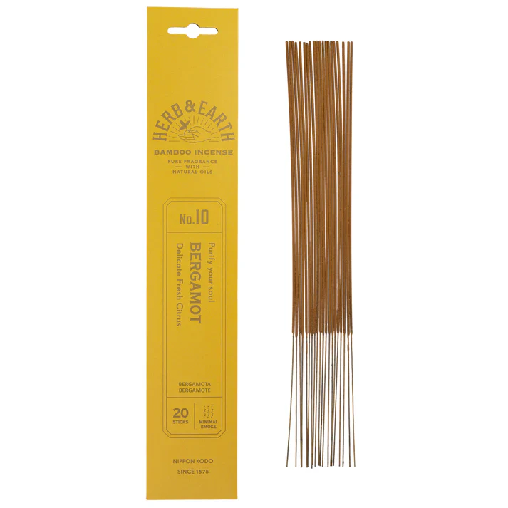 Herb & Earth Bamboo Incense 20pk: No.10 Bergamot