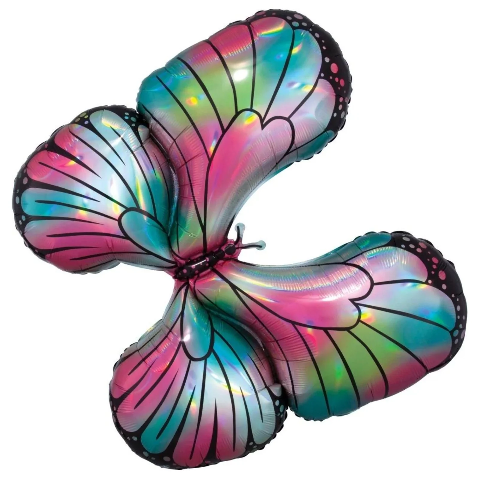 30" Holographic Butterfly Foil Balloon