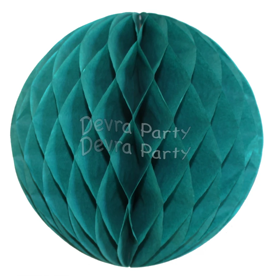 Honeycomb Tissue Paper Decoration Ball (Multiple Sizes & Colors) - Image 3