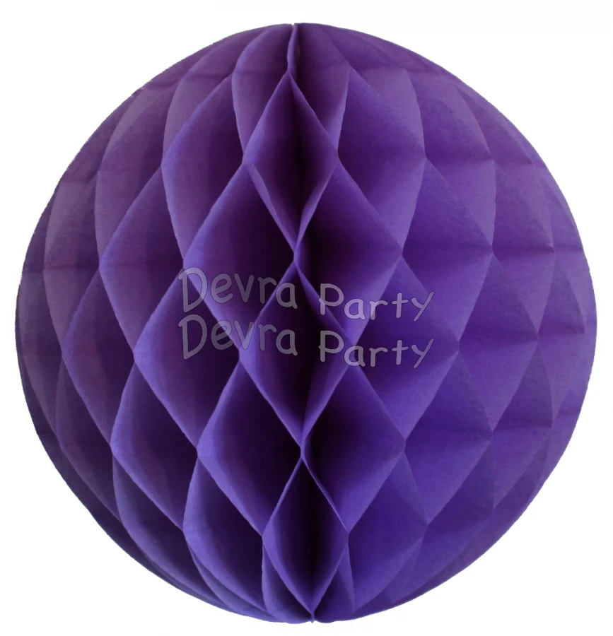 Honeycomb Tissue Paper Decoration Ball (Multiple Sizes & Colors) - Image 7
