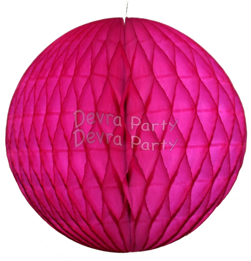 Honeycomb Tissue Paper Decoration Ball (Multiple Sizes & Colors) - Image 9