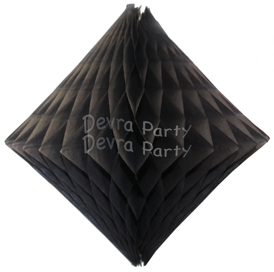 Devra Honeycomb Tissue Paper Decoration Diamond 12" (Multiple Colors Available) - Image 11