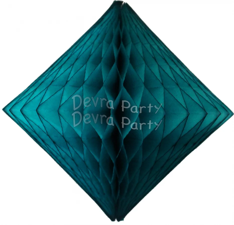 Devra Honeycomb Tissue Paper Decoration Diamond 12" (Multiple Colors Available) - Image 3