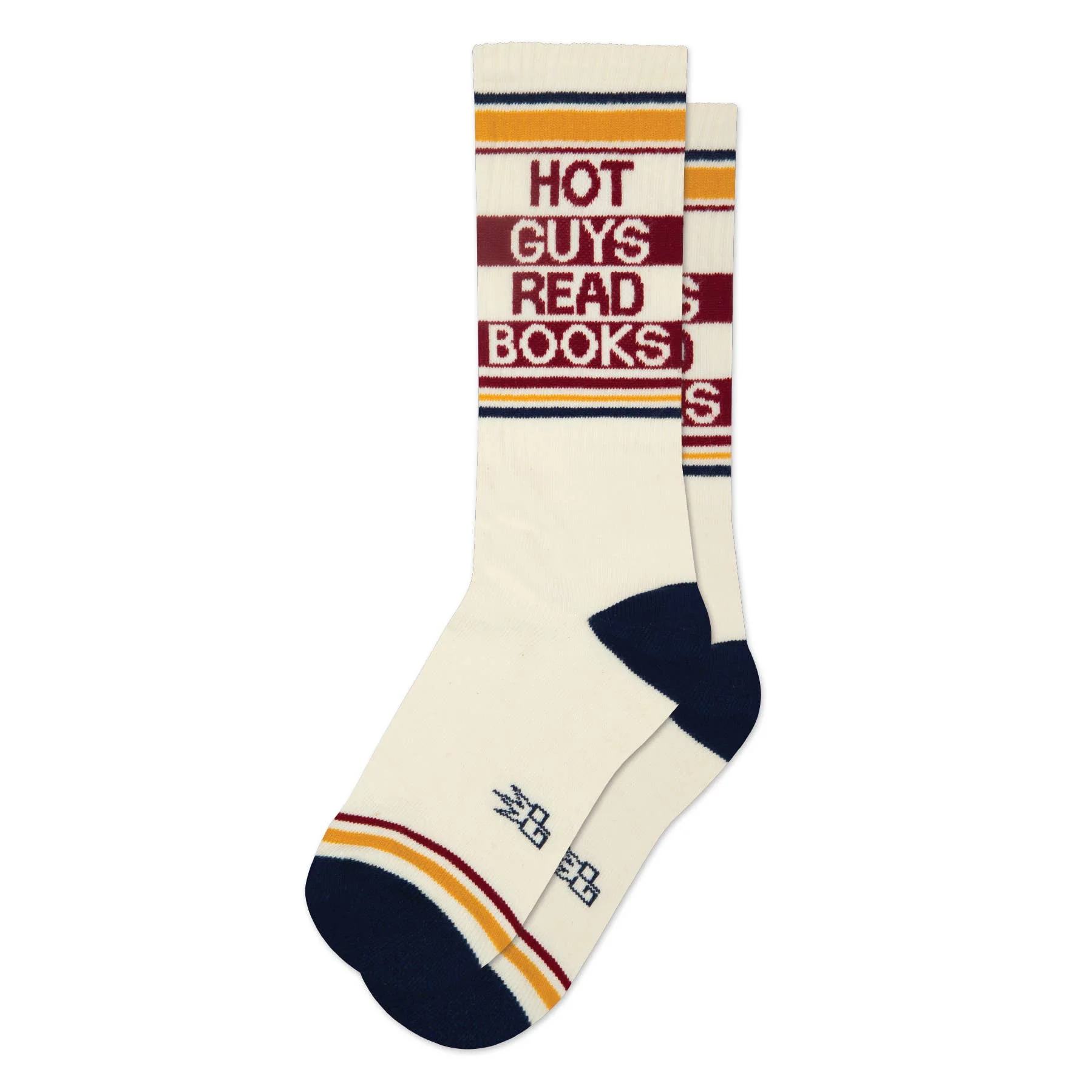 Gumball Poodle Gym Socks 'Hot Guys Read Books'