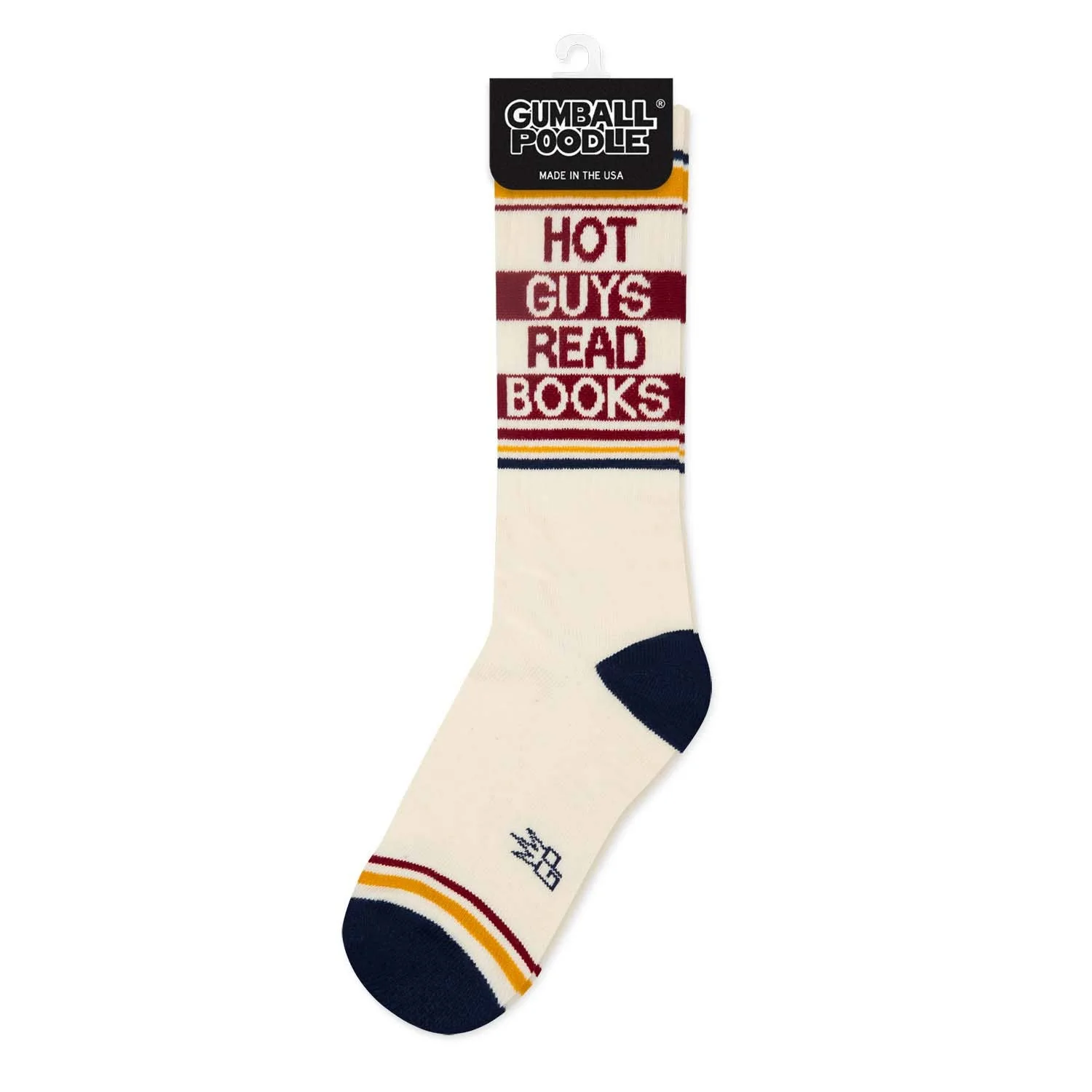 Gumball Poodle Gym Socks 'Hot Guys Read Books' - Image 3