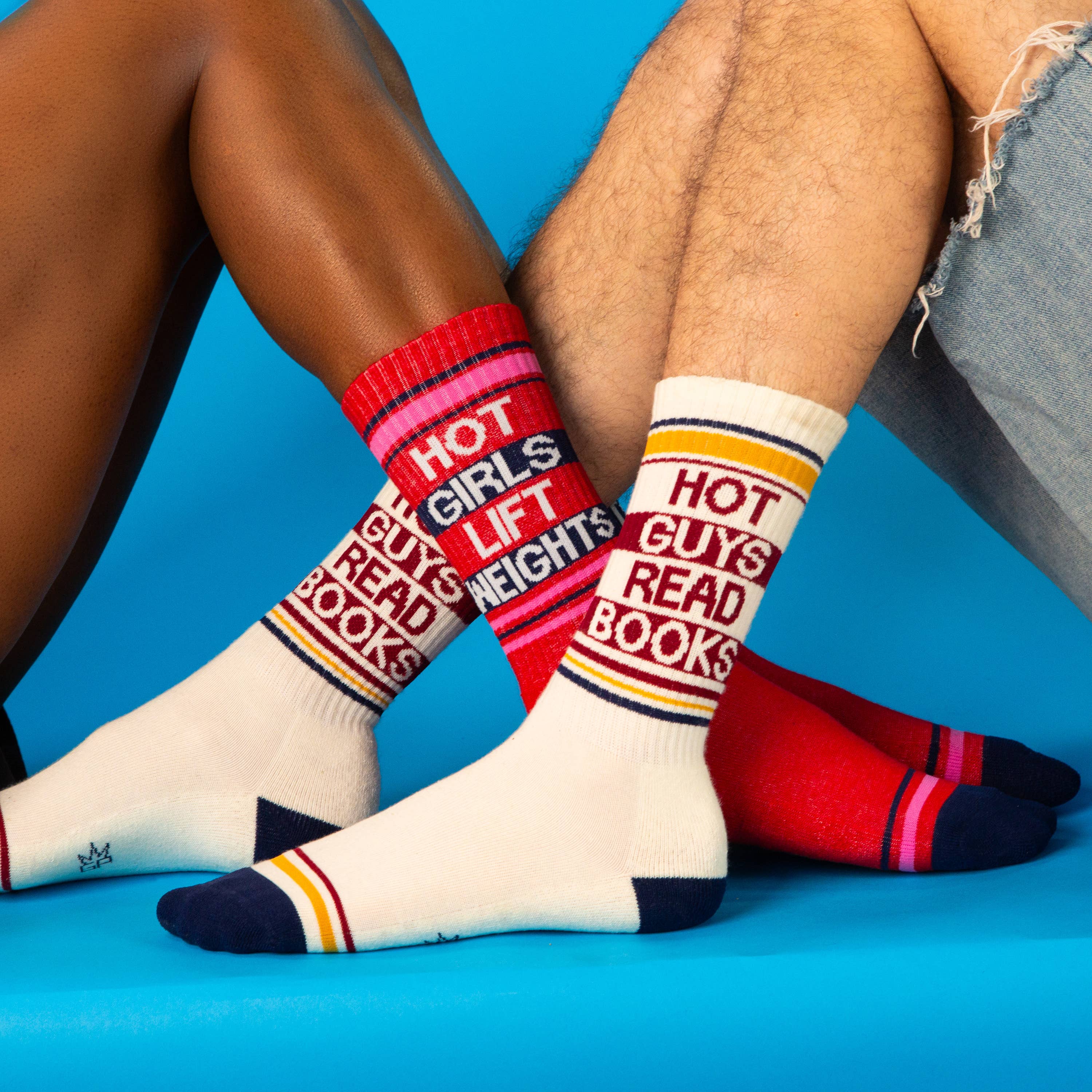Gumball Poodle Gym Socks 'Hot Guys Read Books' - Image 9