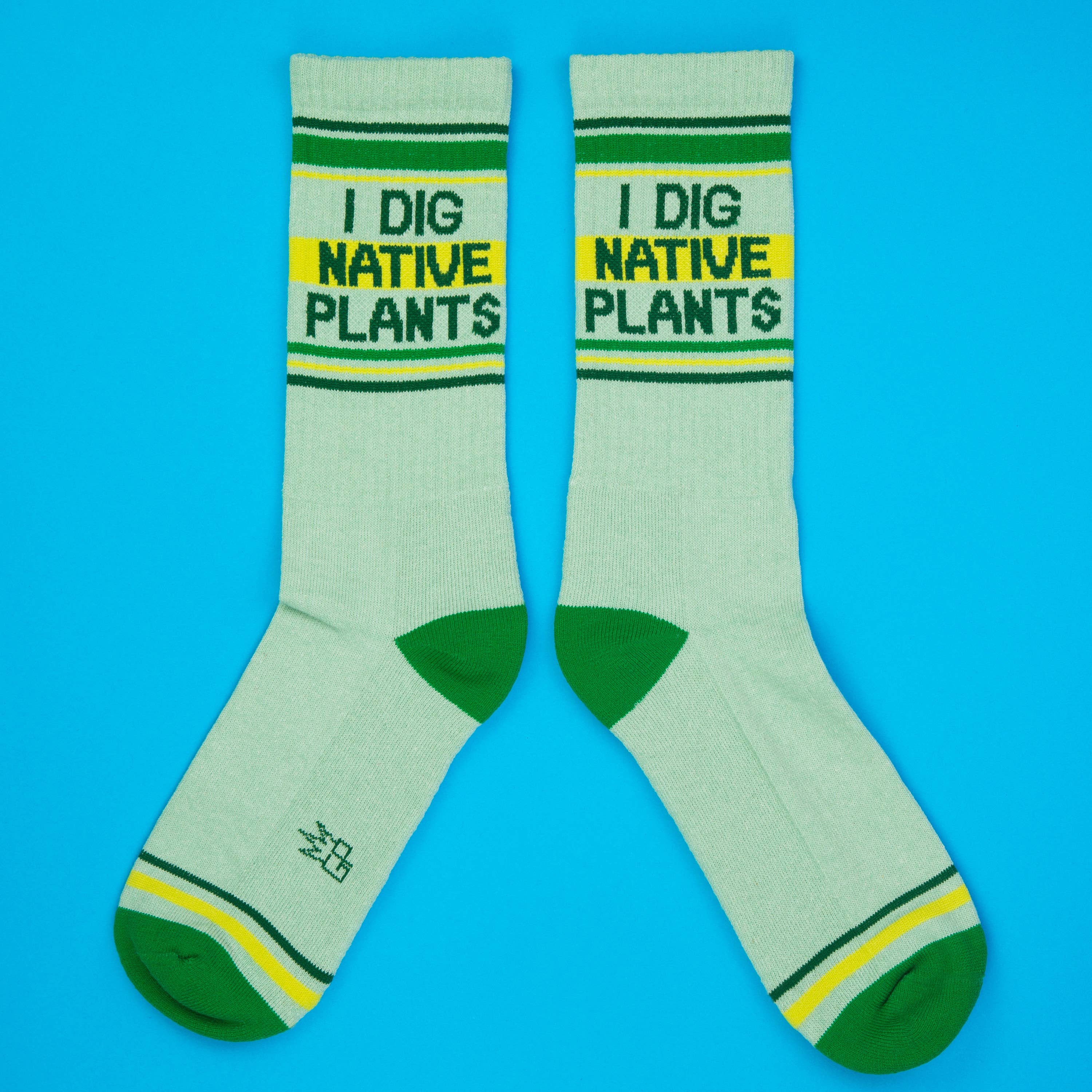 Gumball Poodle Gym Socks 'I Dig Native Plants' - Image 3