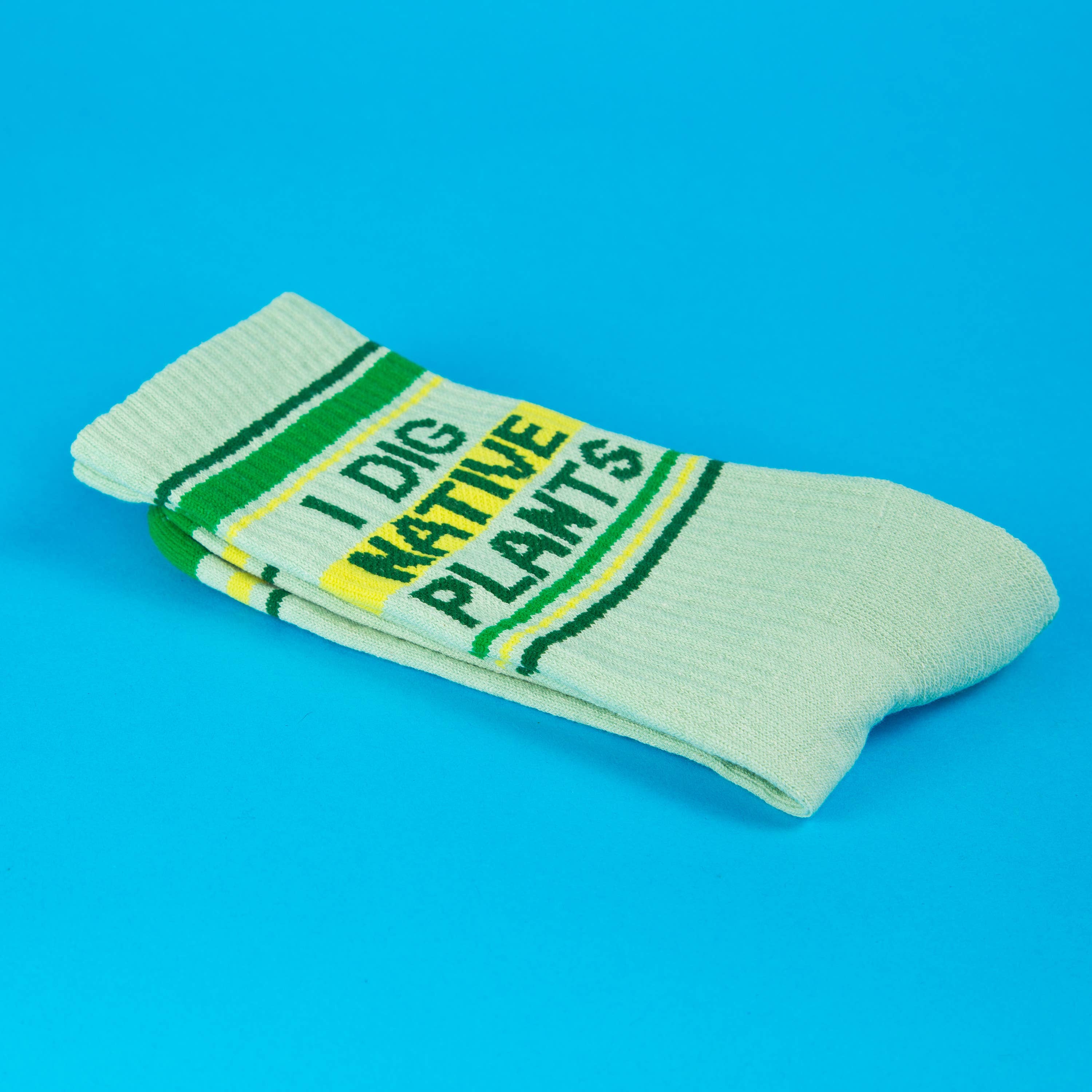 Gumball Poodle Gym Socks 'I Dig Native Plants' - Image 4